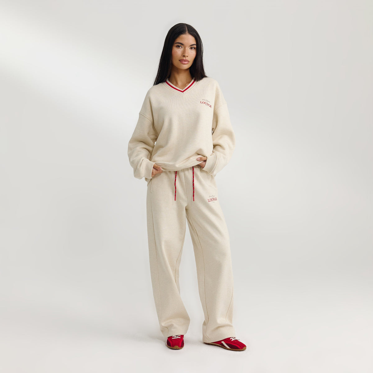 V-Neck Sweater - Oat Marl