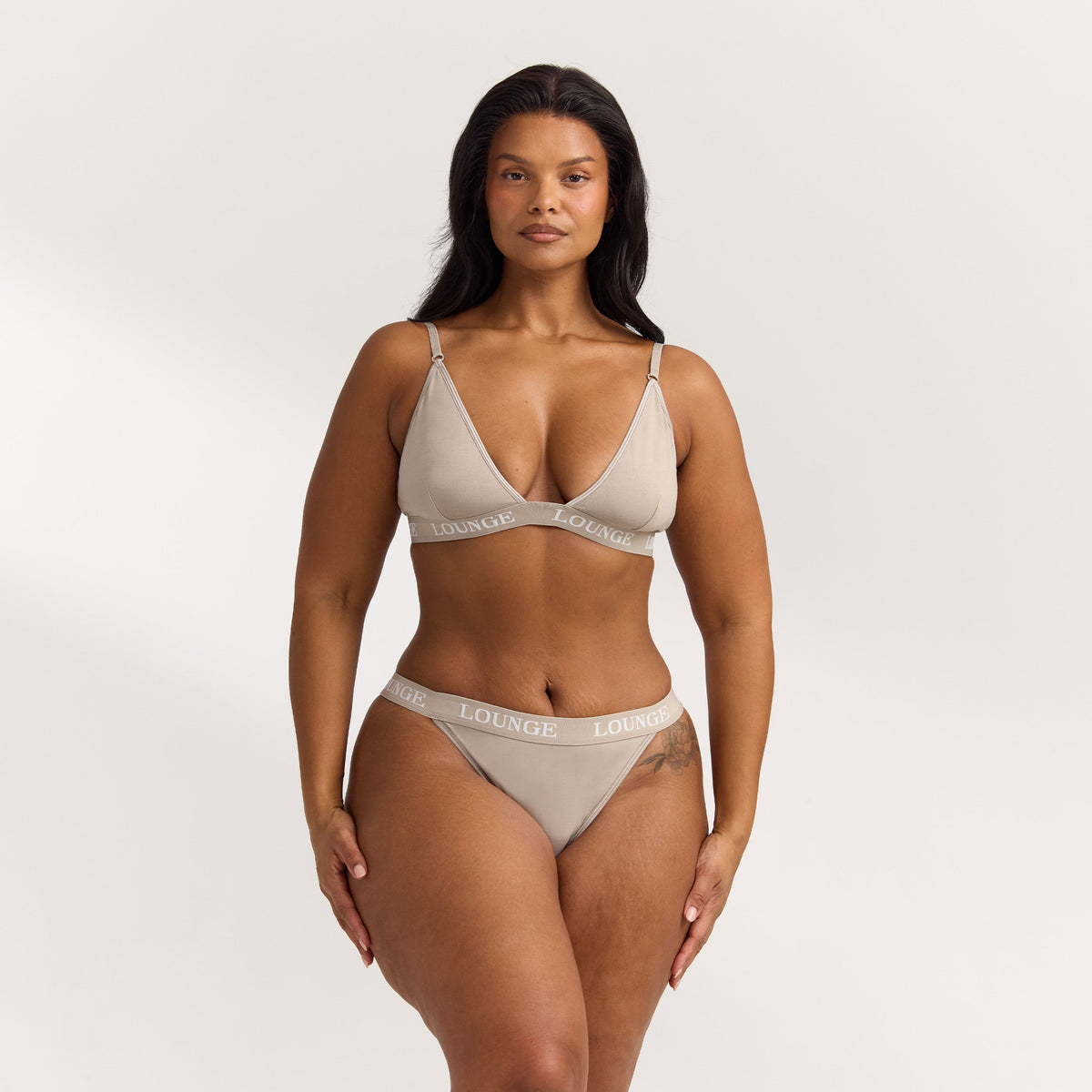 Bamboo Triangle Bra - Oat
