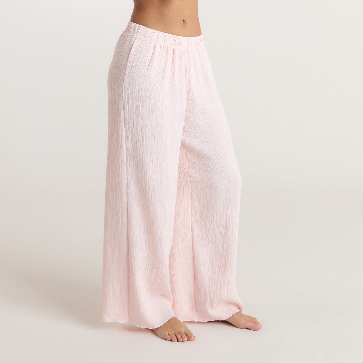 Crinkle Pajama Pants - Pink