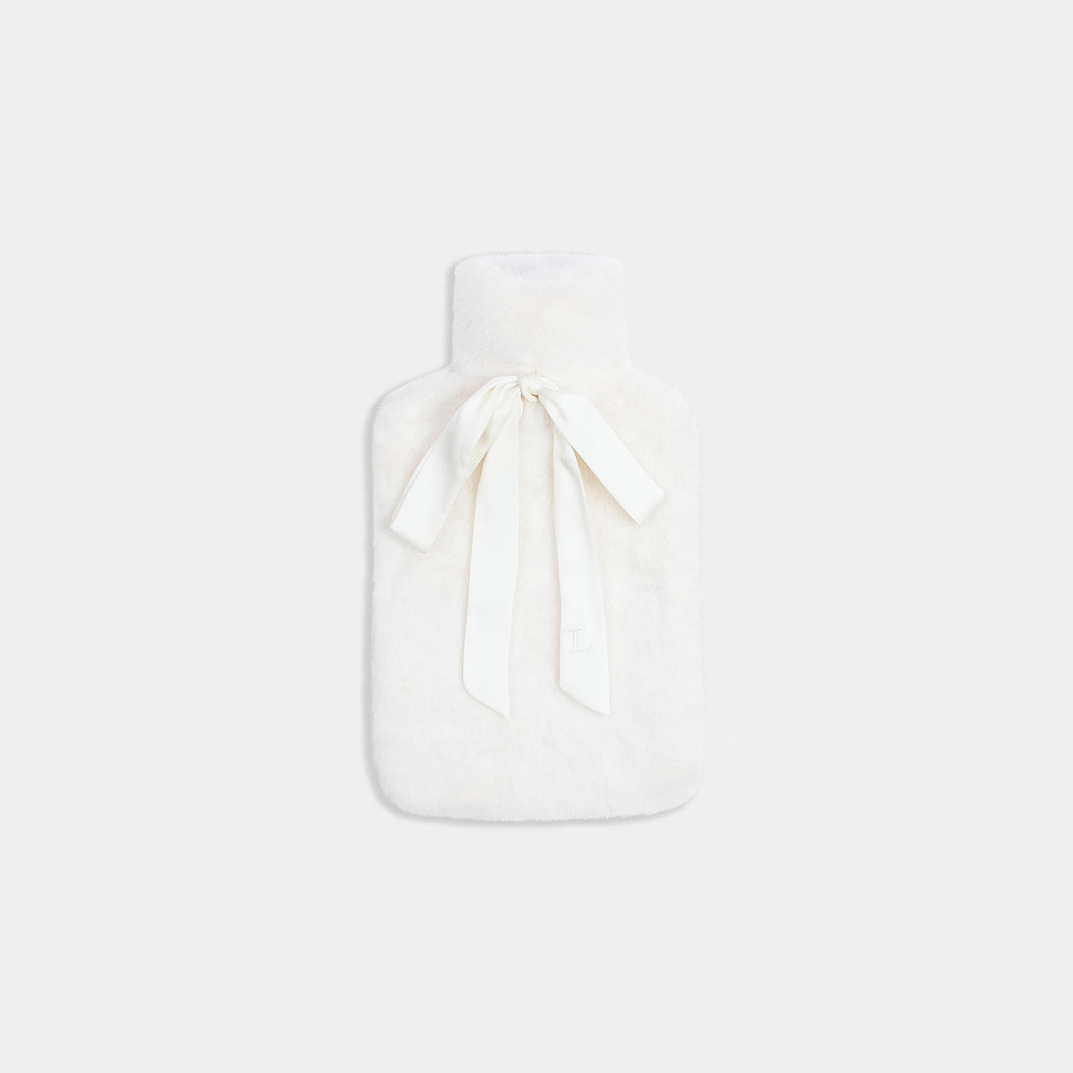 Faux Fur Hot Water Bottle - Ivory